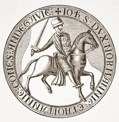 Rückseite des Siegels von König John