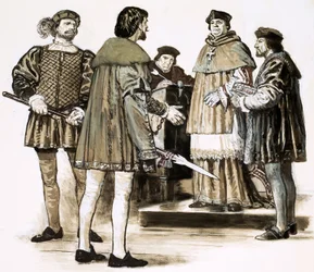 Richard Hunne wird vom Bischof von London Richard Fitzjames befragt