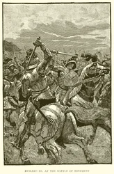 Richard III. in der Schlacht von Bosworth