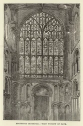 Rochester-Kathedrale, Westfenster des Kirchenschiffs