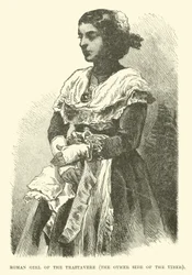 Römisches Mädchen aus Trastevere, jenseits des Tiber