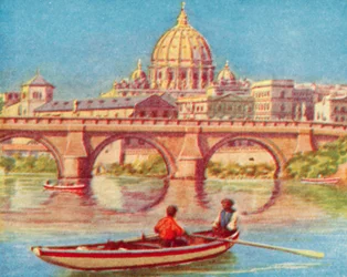 Rom, St. Peter vom Tiber aus