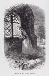 Rosalie am Kirchenfenster (Stich)