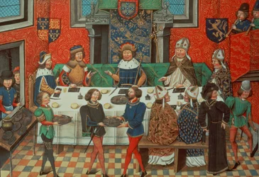 Herzog von Lancaster speist mit dem König von Portugal, aus Band III 