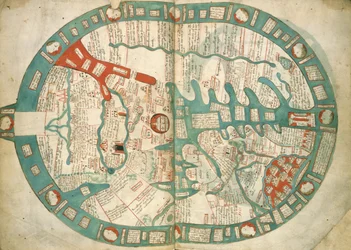 Große Mappa Mundi, aus Ranulph Higden