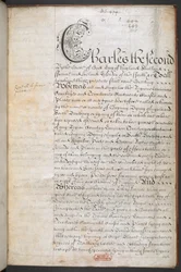 Königliche Charta für die Royal English Merchant Adventurers Company, die nach Afrika handelt