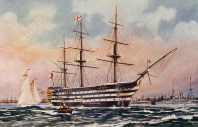 Royal Naval Barracks, Chatham: HMS Victory, Nelsons Flaggschiff bei Trafalgar