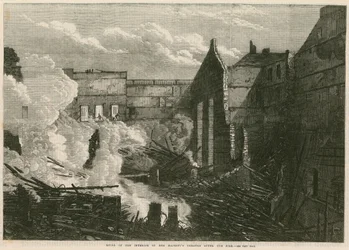 Ruinen des Inneren des Her Majesty