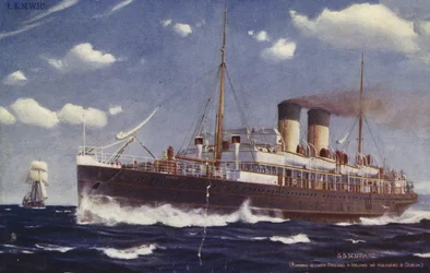 SS Scotia, zwischen England und Irland über Holyhead und Dublin