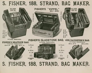 S Fisher, 188 Strand, Taschenmacher