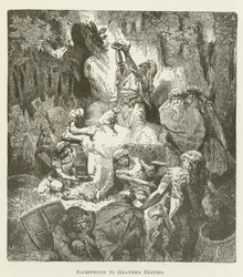 Opfer an heidnische Götter