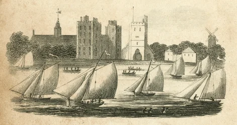 Segelwettkampf auf der Themse (Stich)