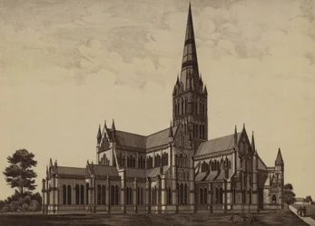 Kathedrale von Salisbury, von Nordosten