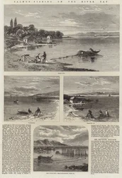 Lachsfang am Fluss Tay