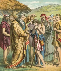 Samuel salbt David zum König von Israel