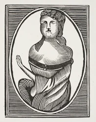 Sarah Millwood, Illustration aus Chap-books des achtzehnten Jahrhunderts von John Ashton, veröffentlicht 1882