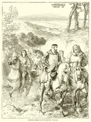 Szene aus den Canterbury Tales