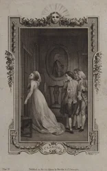 Szene aus Clarissa, von Samuel Richardson