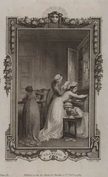 Szene aus Clarissa, von Samuel Richardson