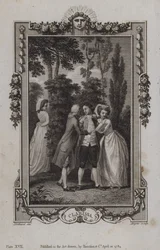 Szene aus Clarissa, von Samuel Richardson