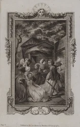 Szene aus Clarissa, von Samuel Richardson
