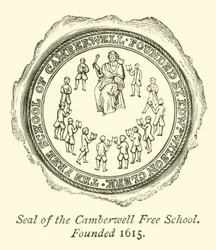Siegel der Camberwell Free School, gegründet 1615