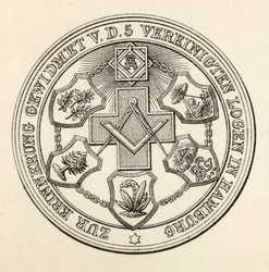 Siegel der Maurer von Hamburg, aus 