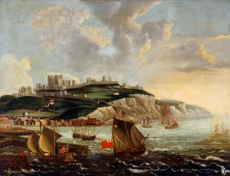 Meereslandschaft mit Dover Castle