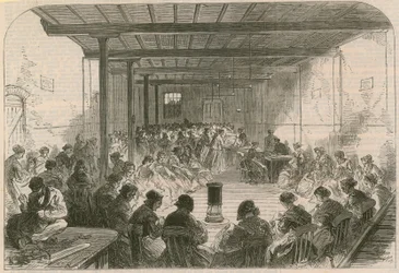 Nähkurs in der Berner Street, Commercial Road East