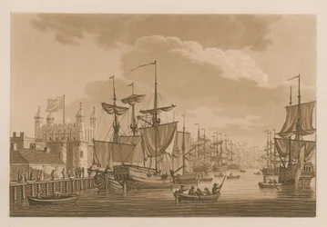 Schiffe und Boote auf der Themse