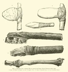 Wahrscheinliche Verwendung der frühen Feuersteinwaffen