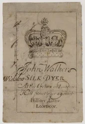 Seidenfärber, John Walker, Visitenkarte