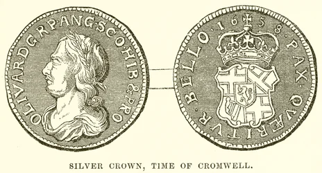 Silberkrone, Zeit von Cromwell