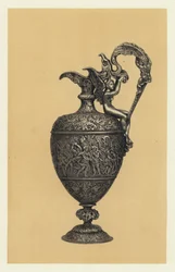 Silberkanne, in Repoussé ausgeführt von Vechte für Messrs Hunt und Roskell