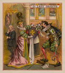 Sir Francis Drake und seine Kobolde (Farblithografie)