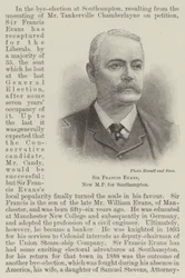 Sir Francis Evans, neuer Abgeordneter für Southampton (Stich)