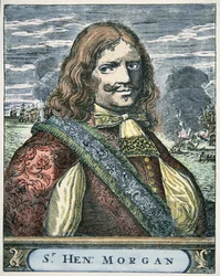 Sir Henry Morgan (ca. 1635-88) (farbige Gravur)