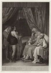 Sir Thomas Windham ermahnt seine Söhne, ihre Loyalität zum König zu bewahren