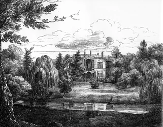 Skizze des Greenbank House, Liverpool