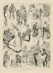 Skizzen bei der Shakespeare-Show