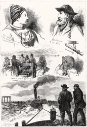 Skizzen der Tay-Brücken-Katastrophe