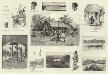 Skizzen am Fluss Kongo