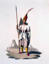 Soldat von Albanien, ein Infanterist der osmanischen Armee, 1818
