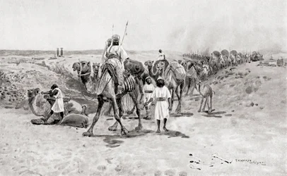 Salomo sendet Geschenke an Hiram I., den phönizischen König von Tyros, aus Hutchinson