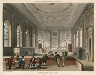 South Sea House, London, geteilte Halle