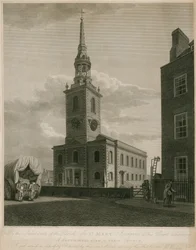 Südansicht der St. Marys Kirche, Islington, London