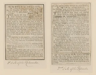 Spa Fields Kapelle, Clerkenwell. Verkäufe der Rotunde