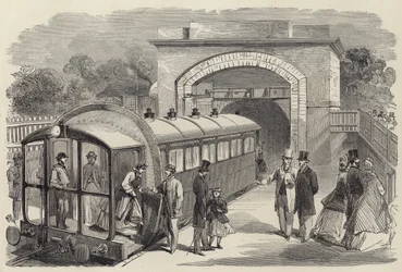 Eisenbahn mit Luftdruck in London