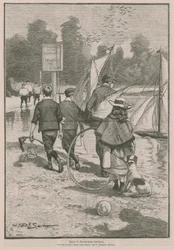 Sport in den Kensington Gardens, London