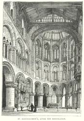 St. Bartholomäus, nach der Restaurierung (Gravur)